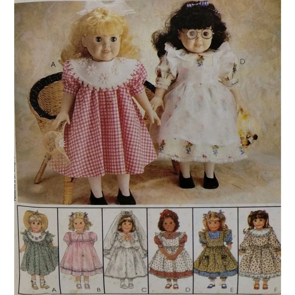 1998 McCall’s Crafts Pattern 9207 - Clothes for 18" Dolls - Uncut